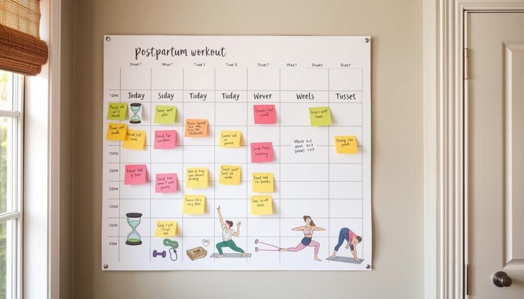 postpartum workout schedule