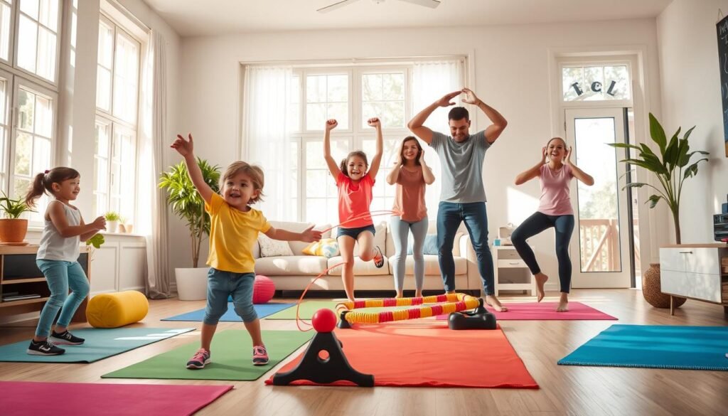 indoor family workouts