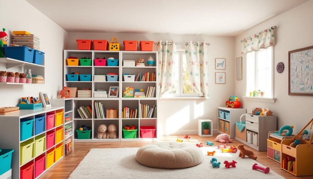 kids room organization
