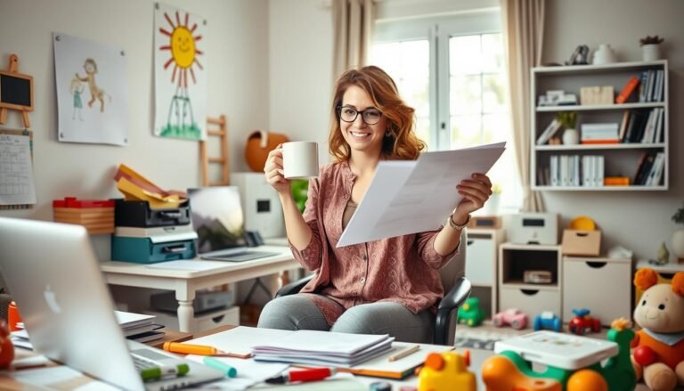 full-time job mom